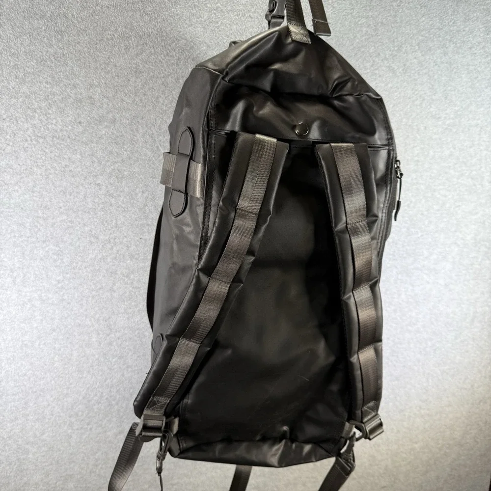 Renwick Travel Roll Top Duffle with‎ Backpack Straps & Laptop Sleeve 40L Black